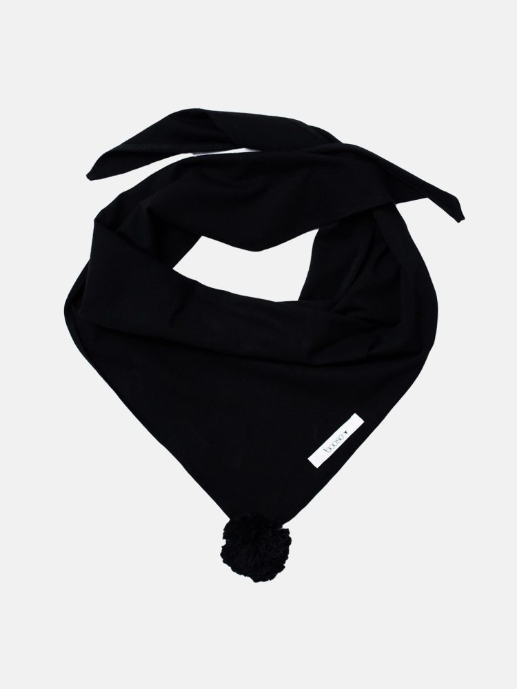 BOOSO kaklaskarė POMPOM (Juoda)