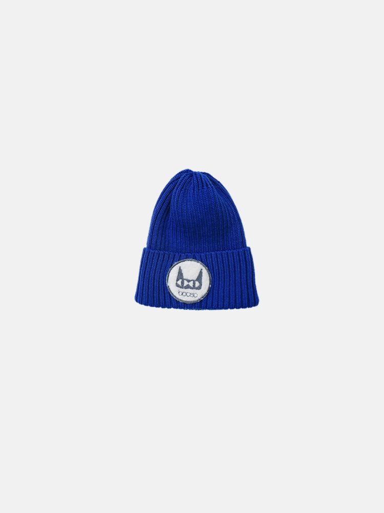 Booso merino vilnos kepurė CAT COBALT SAND BEANIE cobalt