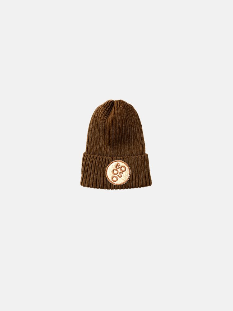 Booso merino vilnos kepurė BOOSO BROWN SAND BEANIE brown