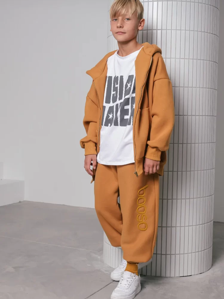 Booso kelnės (su pūkeliu viduje) WARM PANTS WIDE honey