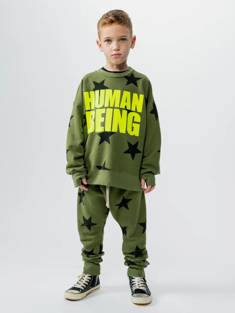 Nununu kelnės STAR BAGGY olive