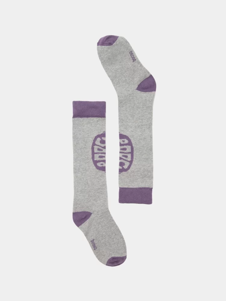 Booso kojinės iki kelių GOOGLE SOCKS gray/plum