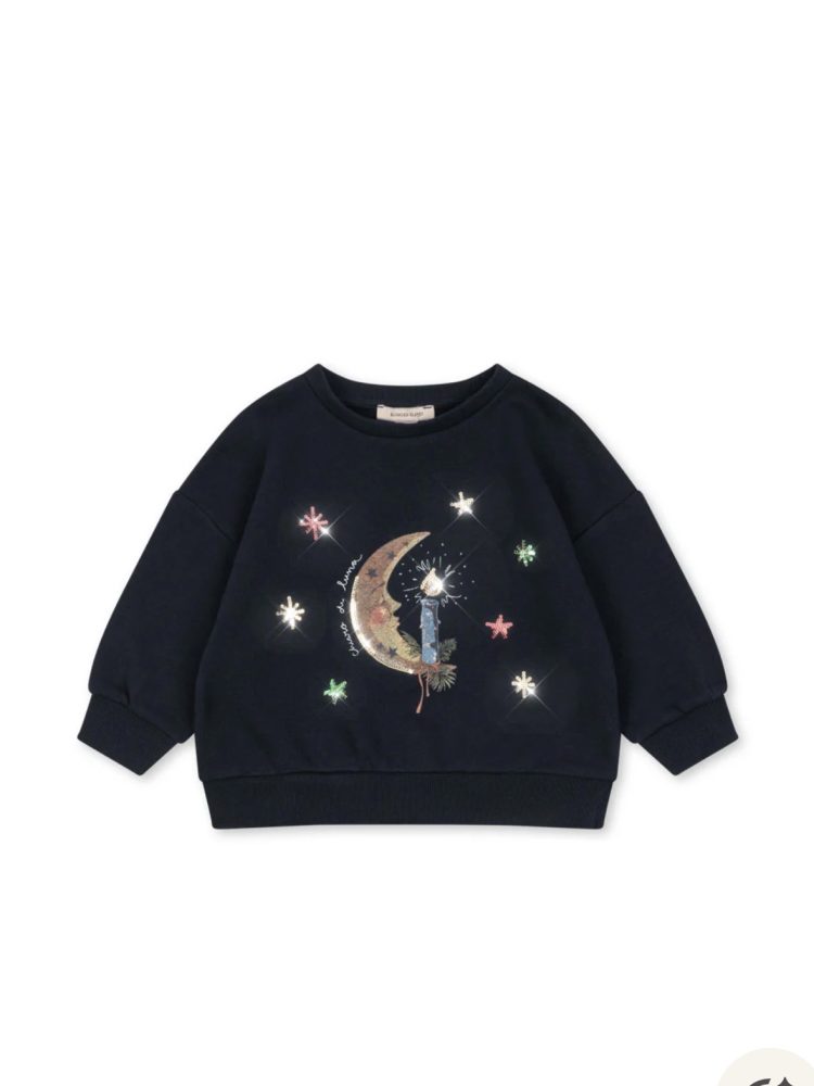 Konges Slojd džemperis loupy lou sweat shirt dark navy