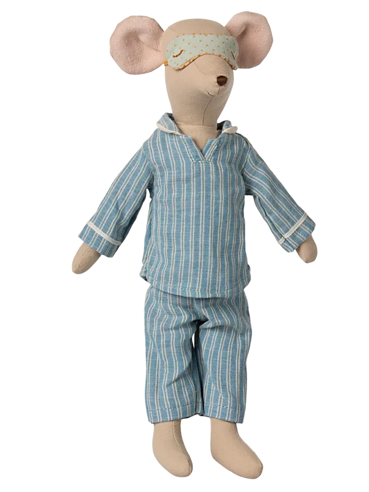 Maileg peliukas Medium mouse, Pyjamas