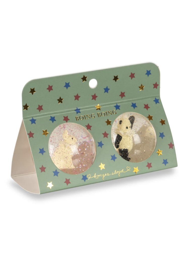 Konges Slojd šokinėjantys kamuoliukai bouncing ball sets bunny/panda