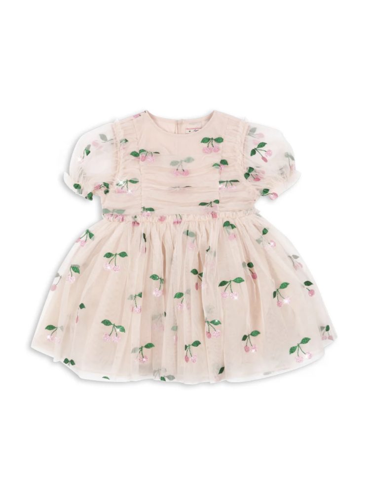 Konges Slojd suknelė tullie dress ma grande cerise pink glitter