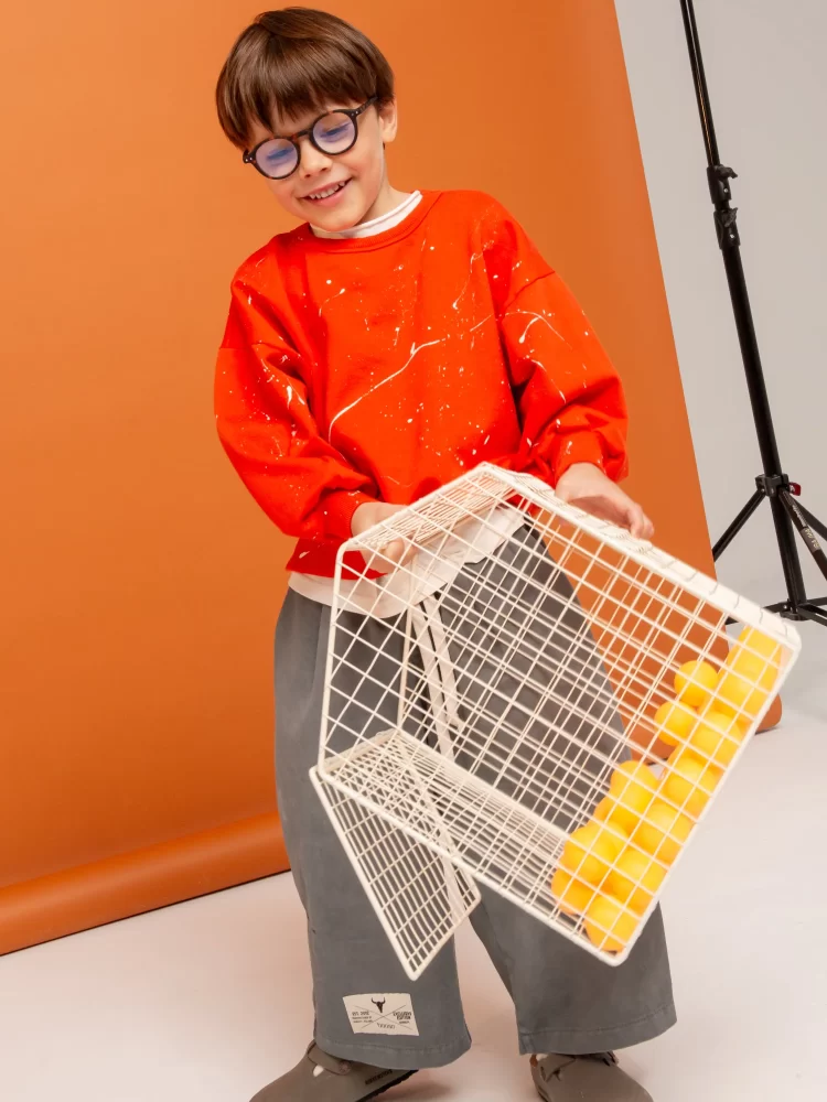 Booso džemperis ORANGE SPLASH SWEATSHIRT