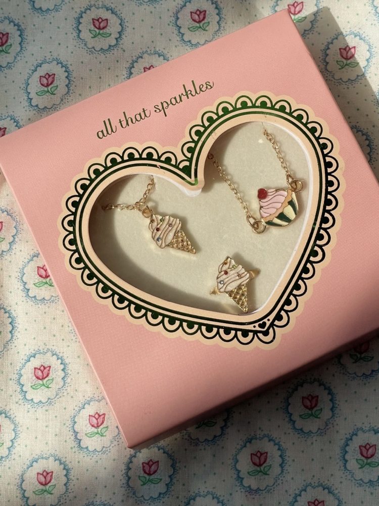 Konges slojd rinkinukas gold sweet jewellery set