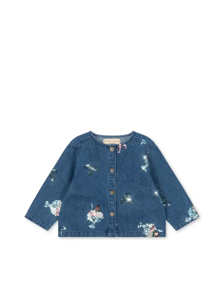 Konges Slojd švarkelis MAGOT SEQUIN DENIM JACKET GOT - GELATO
