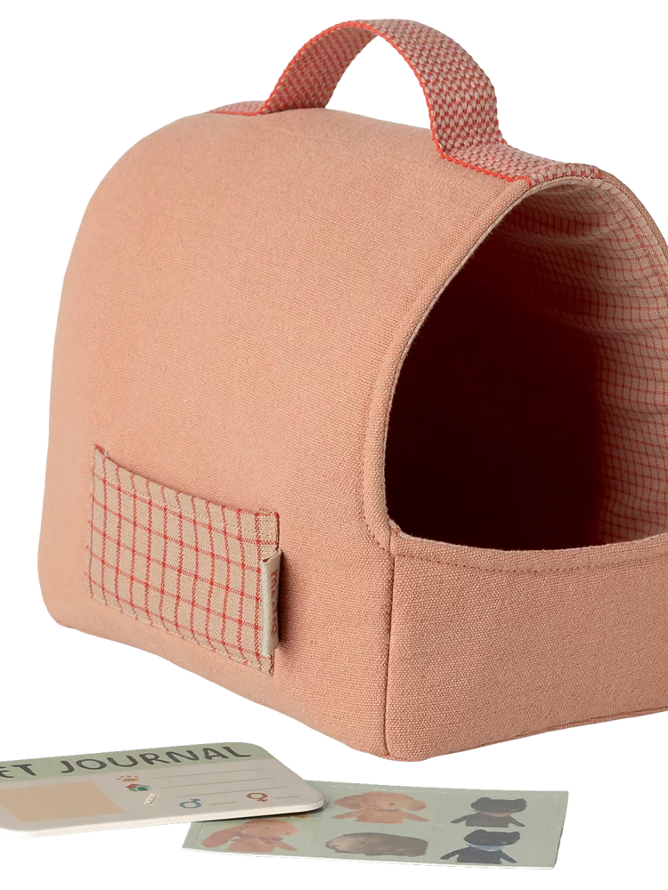 Maileg šuniuko nešyklė Pet carrier - Coral