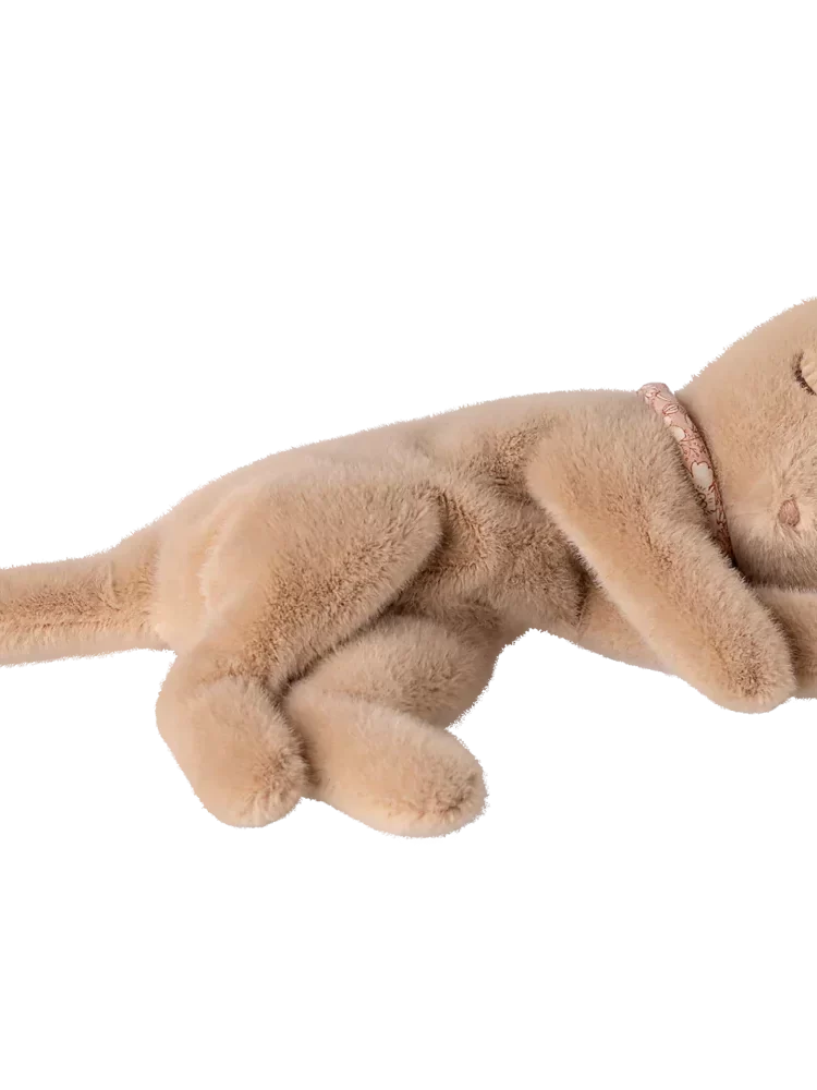 Maileg SLEEPING KITTEN PLUSH, SMALL - CREAM PEACH