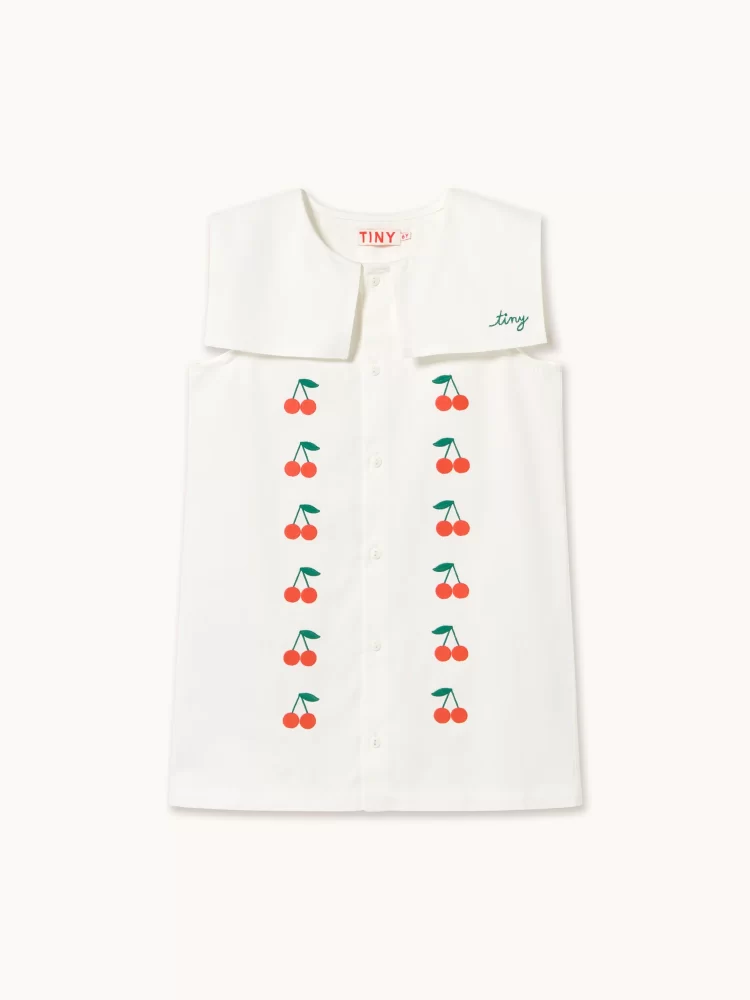 Tiny cottons MINI CHERRIES TWILL DRESS