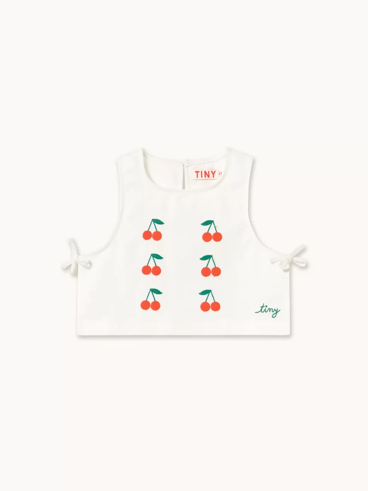 Tiny cottons MINI CHERRIES TWILL TOP