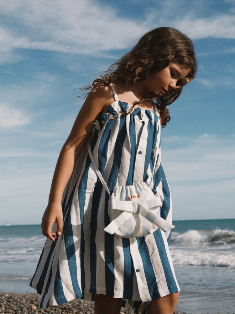 Tiny cottons BLUE STRIPES CROSSBODY BAG