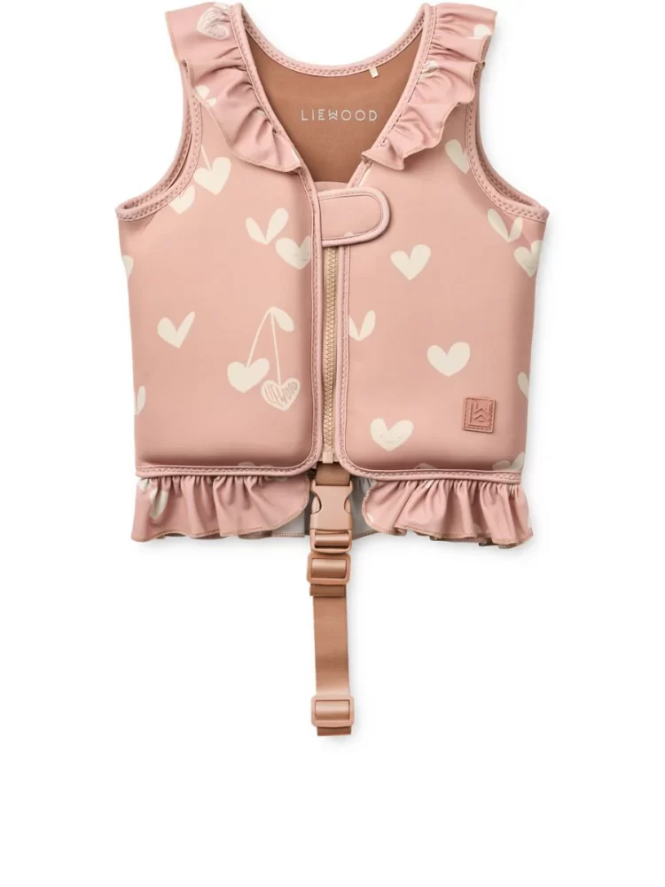 Liewood plaukimo liemenė DOVE WITH FRILLS SWEETHEARTS / PALE TUSCANY