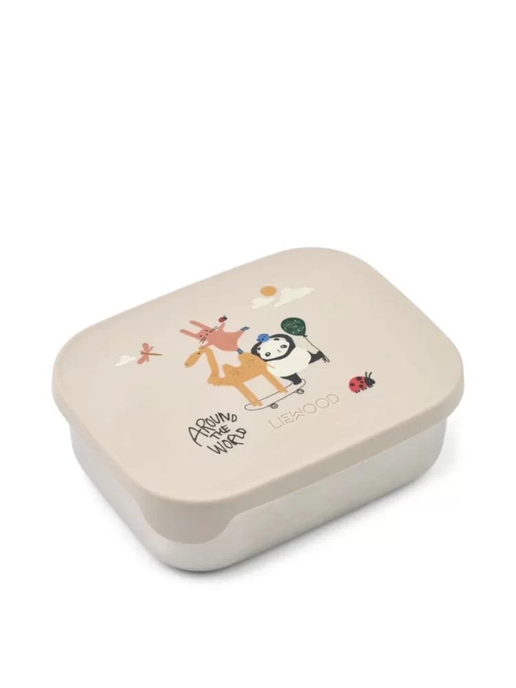 Liewood priešpiečių dėžutė ARTHUR LUNCHBOX AROUND THE WORLD / SANDY