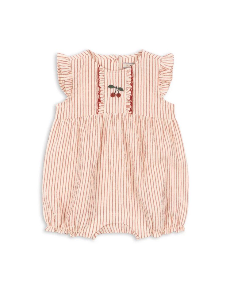 Konges slojd ellie frill romper amour stripe