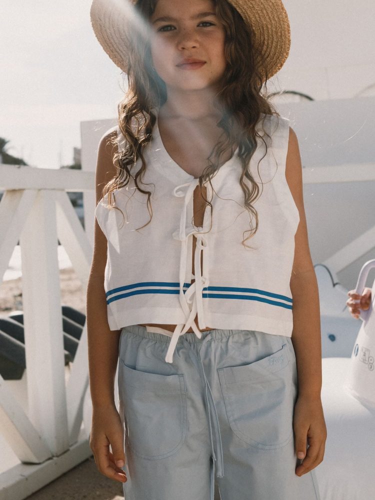 Tiny cottons STRIPES WOVEN VEST