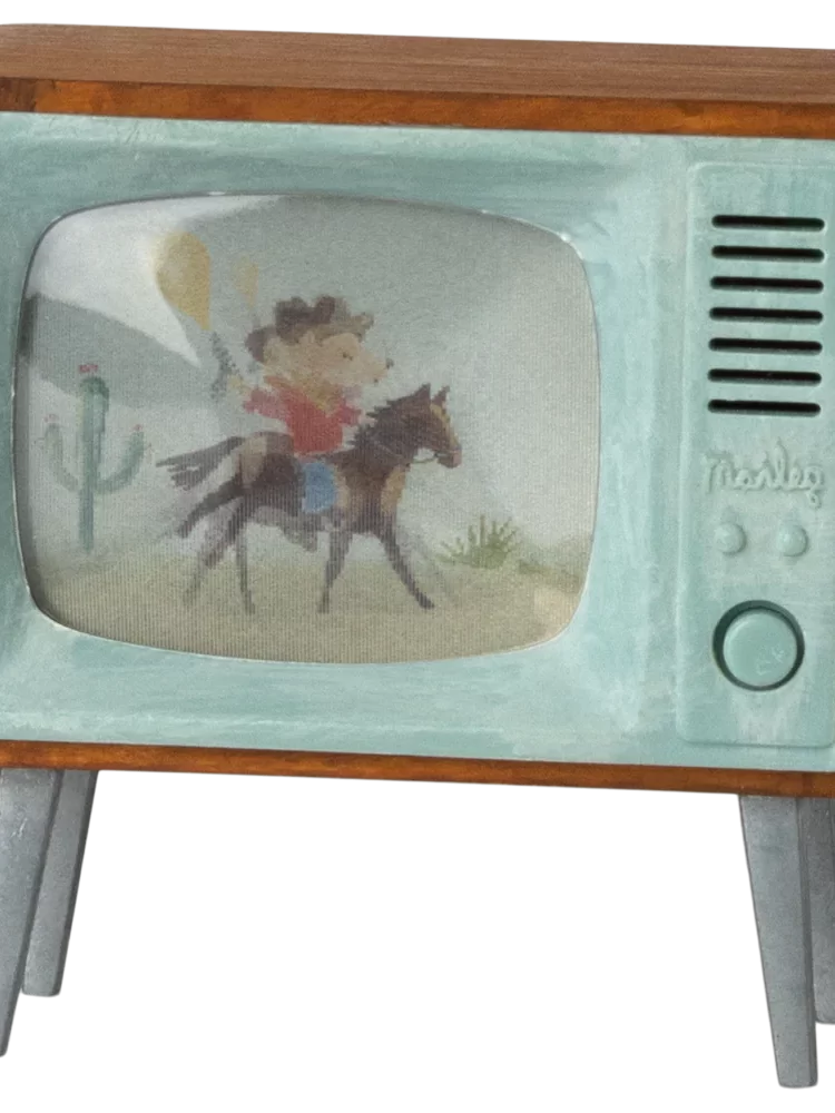 Maileg peliukų televizorius