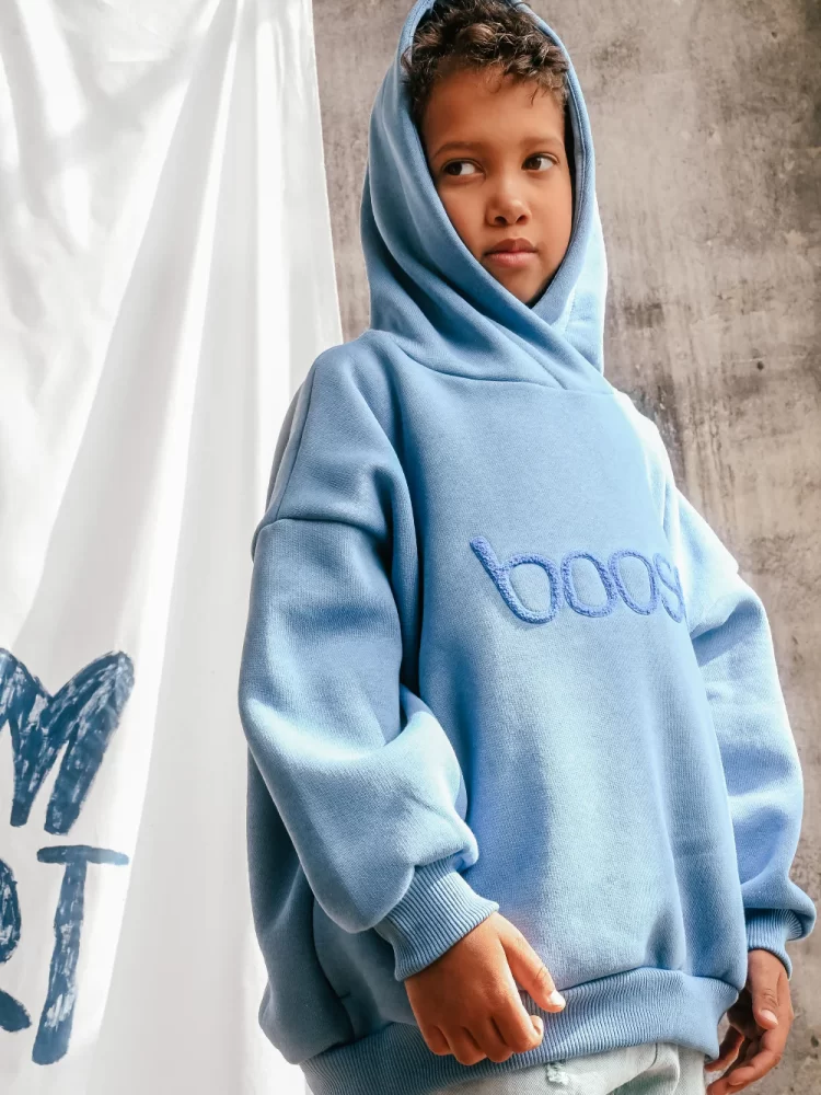 Booso džemperis WIDE HOODIE BLUE