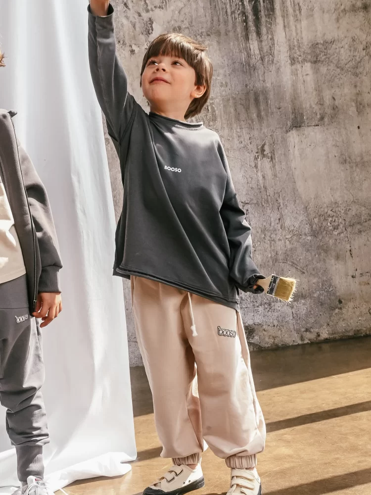 Booso kelnės WIDE PANTS BEIGE