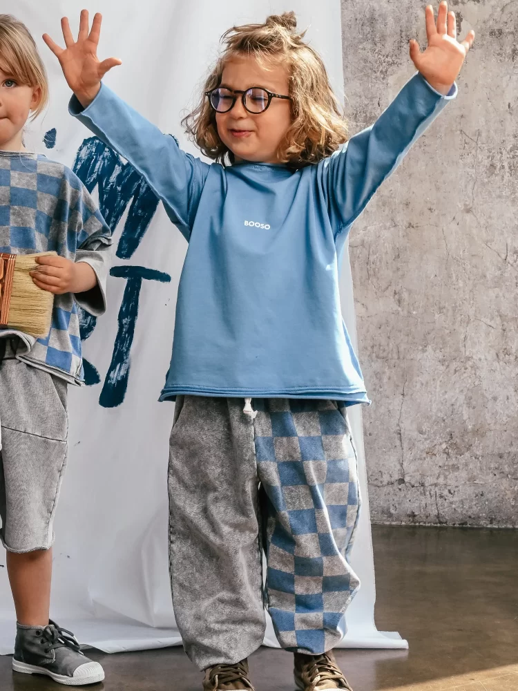 Booso kelnės WIDE CHECKED PANTS