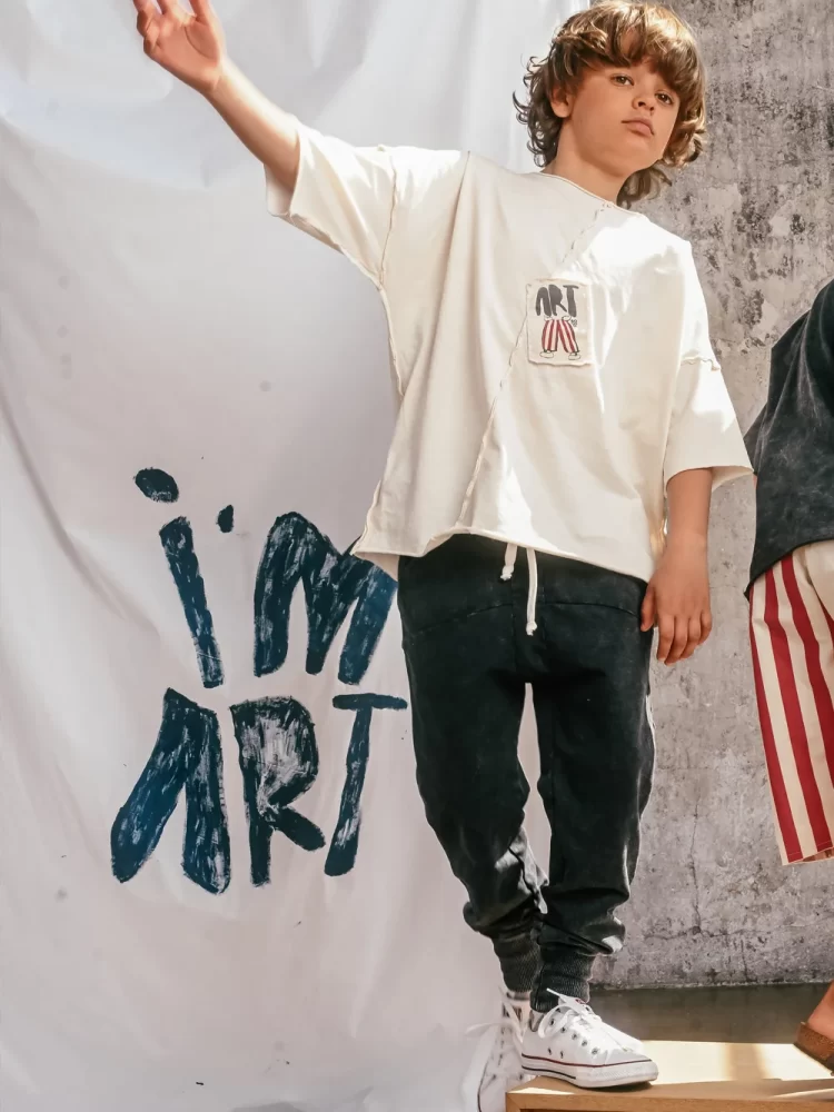 Booso marškinėliai ART TEE IVORY