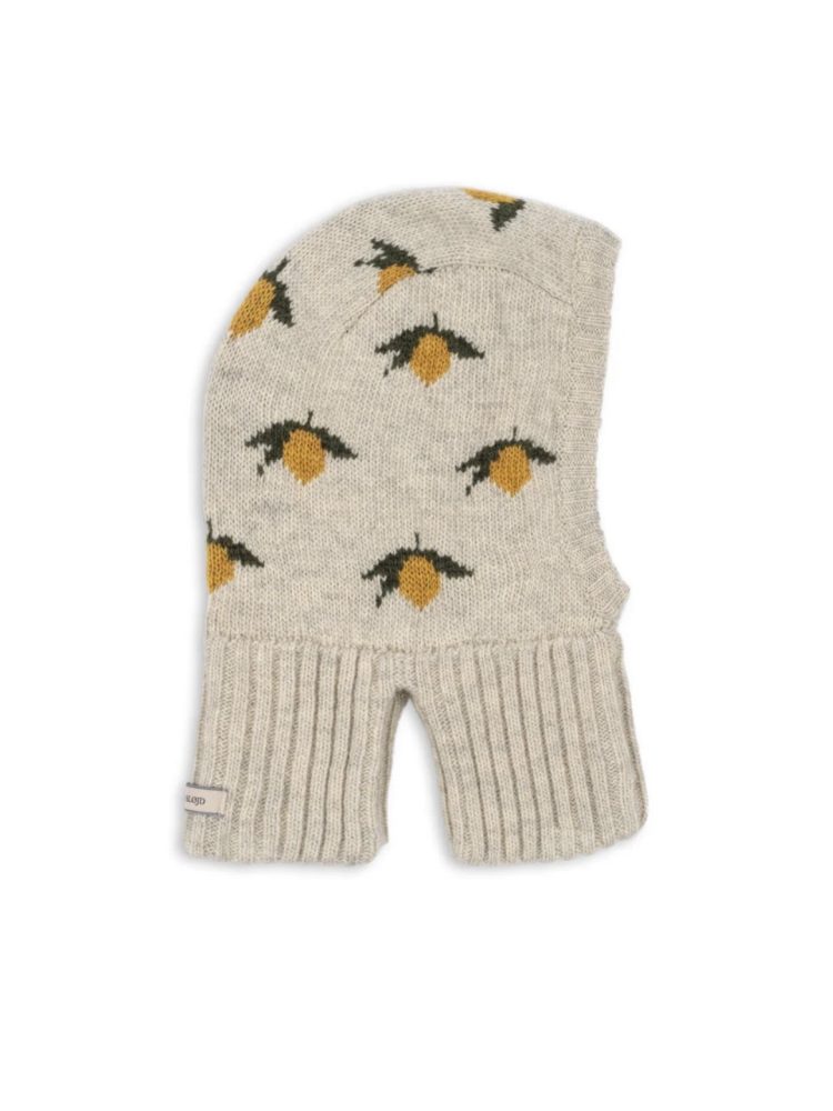 Konges Slojd šalmas belou balaclava lemon