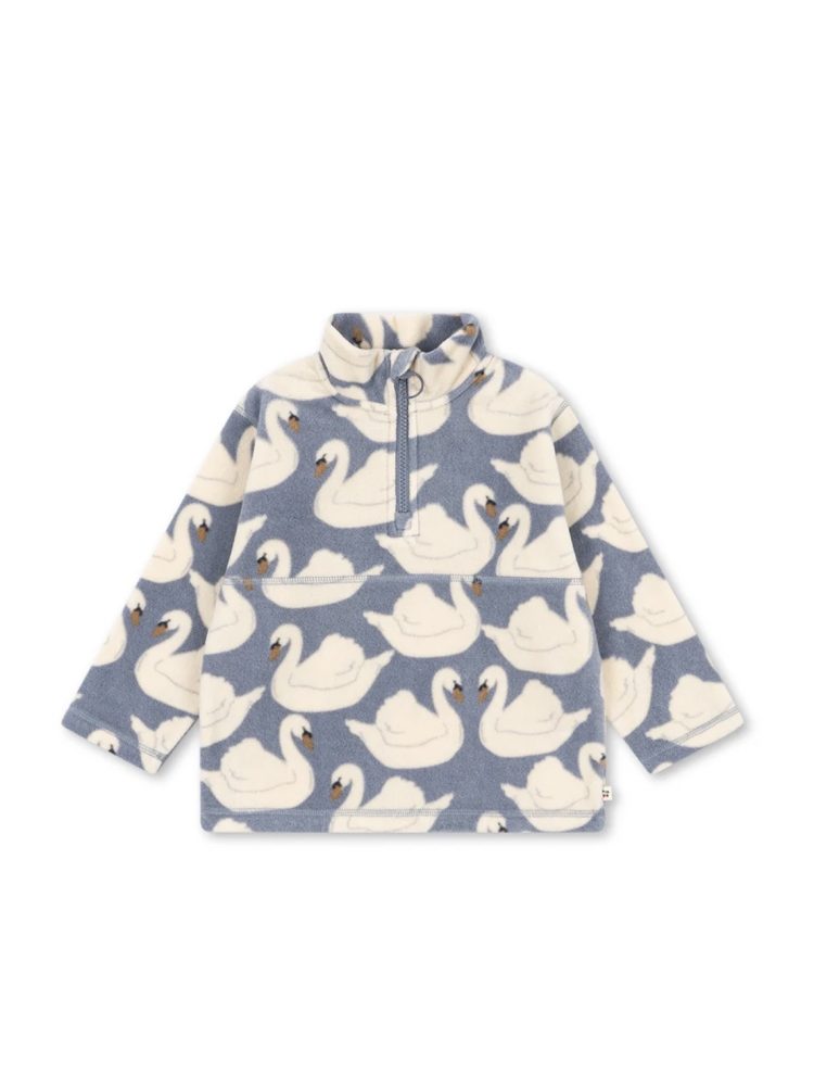 Konges slojd džemperis tavi fleece sweatshirt swan