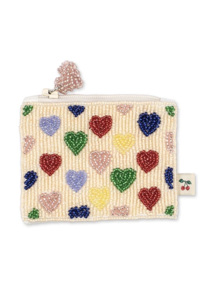 Konges Slojd piniginė coeur beaded wallet coeur coloré