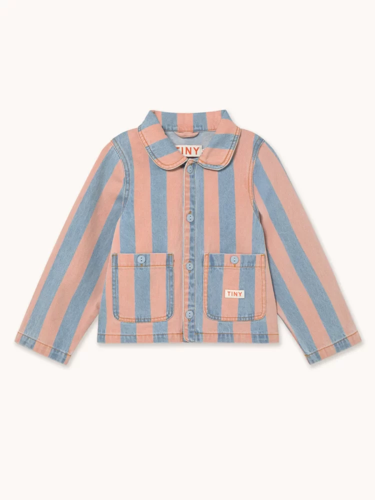 Tiny cottons švarkelis PINK STRIPES DENIM JACKET