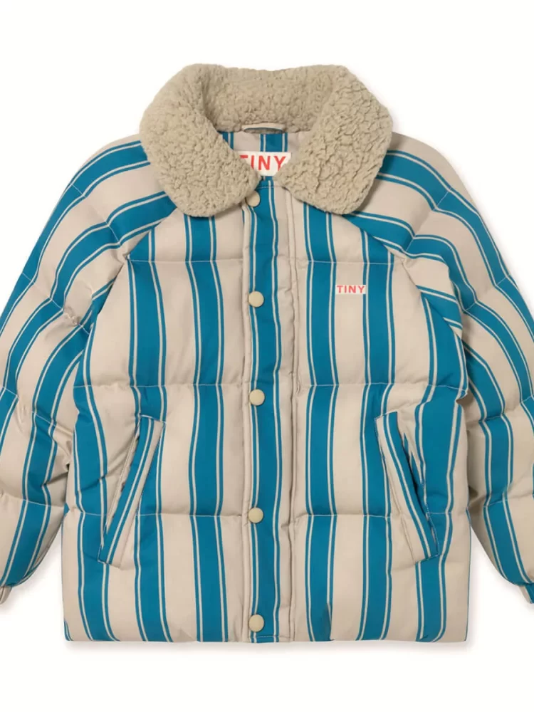 Tiny cottons striukė BLUE RETRO STRIPES PADDED JACKET
