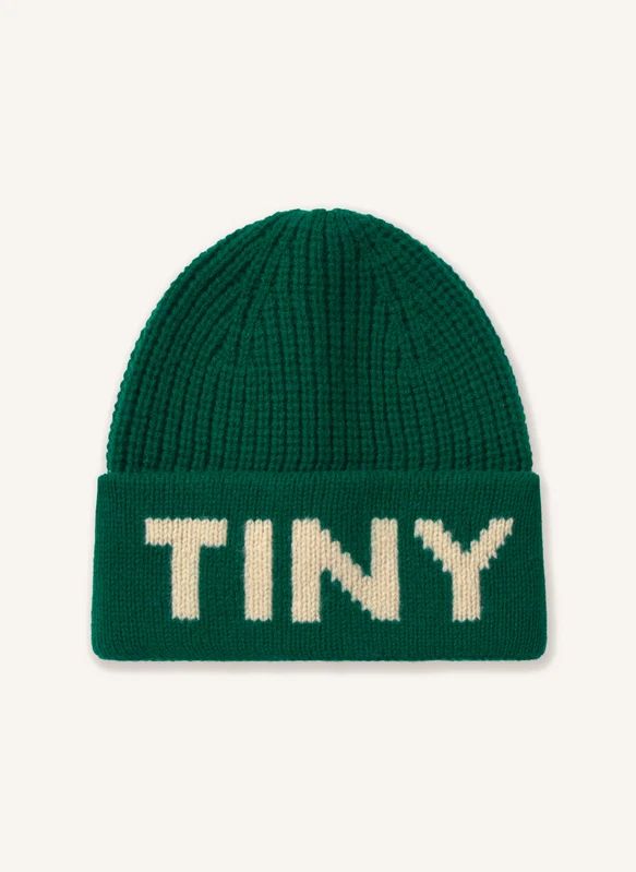 Tiny cottons wool beanie | green